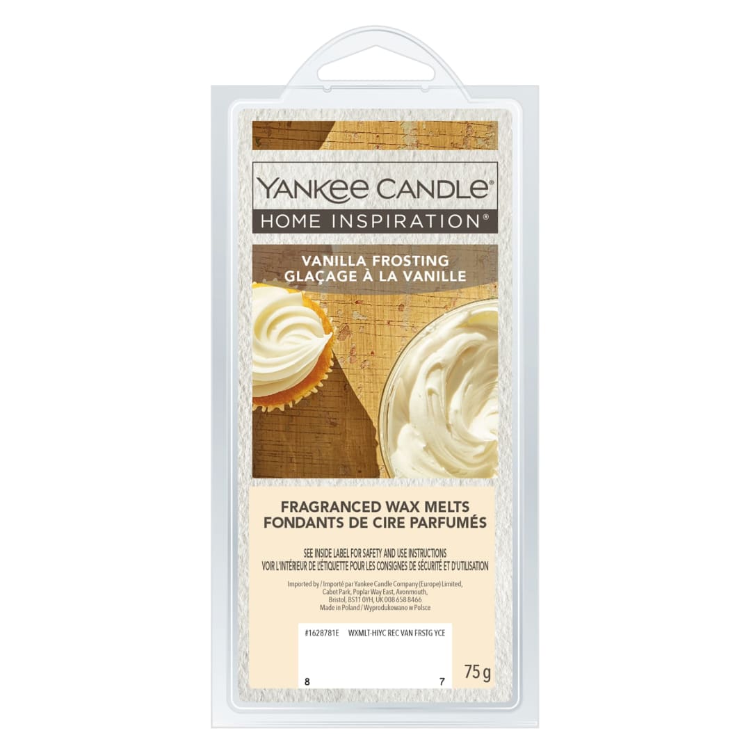 Yankee Candle® Home Inspiration Scented Wax Melts | Vanilla Frosting Wax Melts | Up to 4 Hours of Fragrance | 6 Count