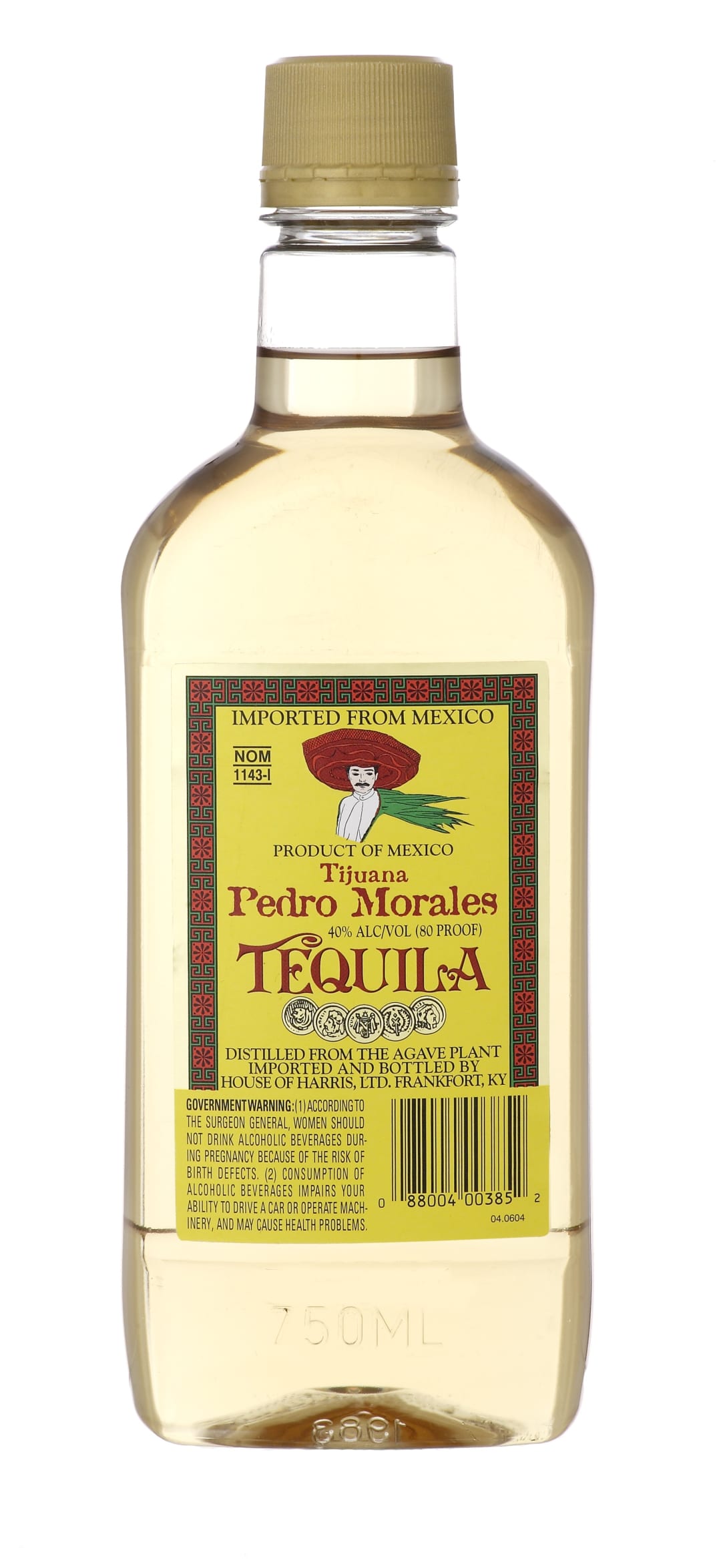 Pedro Morales Gold Tequila 750ml Plastic Bottle 80 Proof