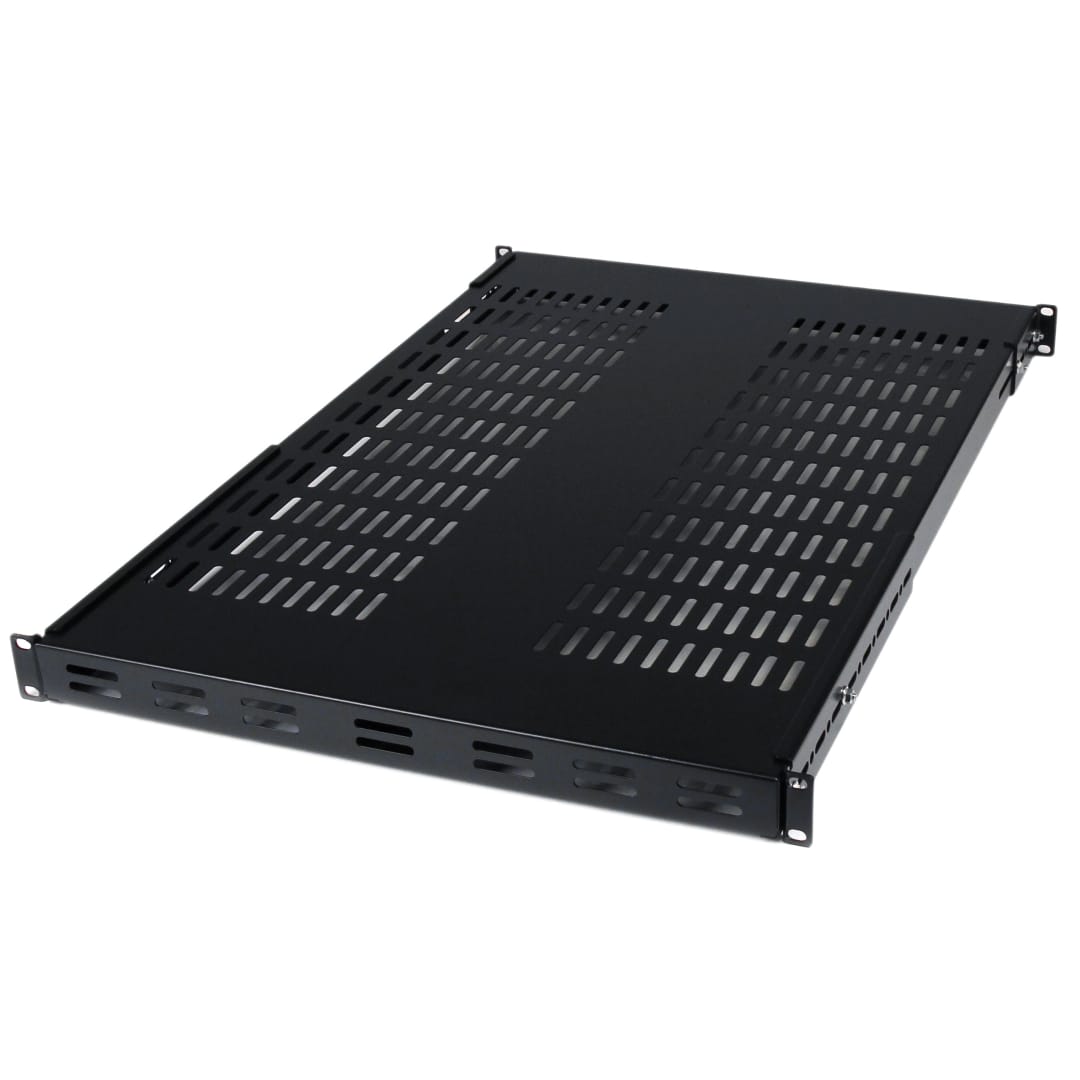 1U Adjustable Depth Fixed Server Rack Shelf