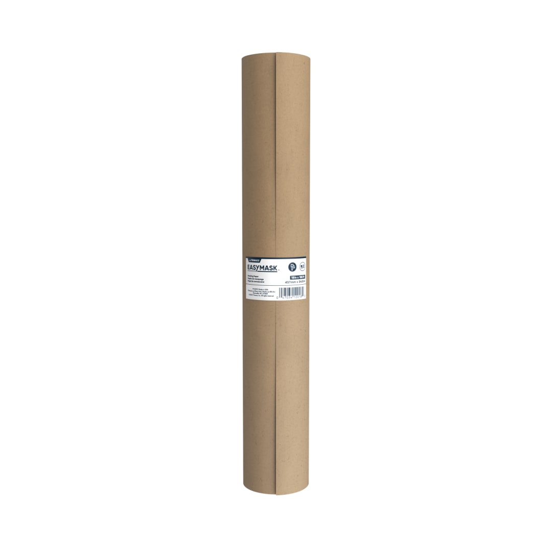 Brown Masking Paper, 18in x 180ft, 12/cs, Asymmetrical Display