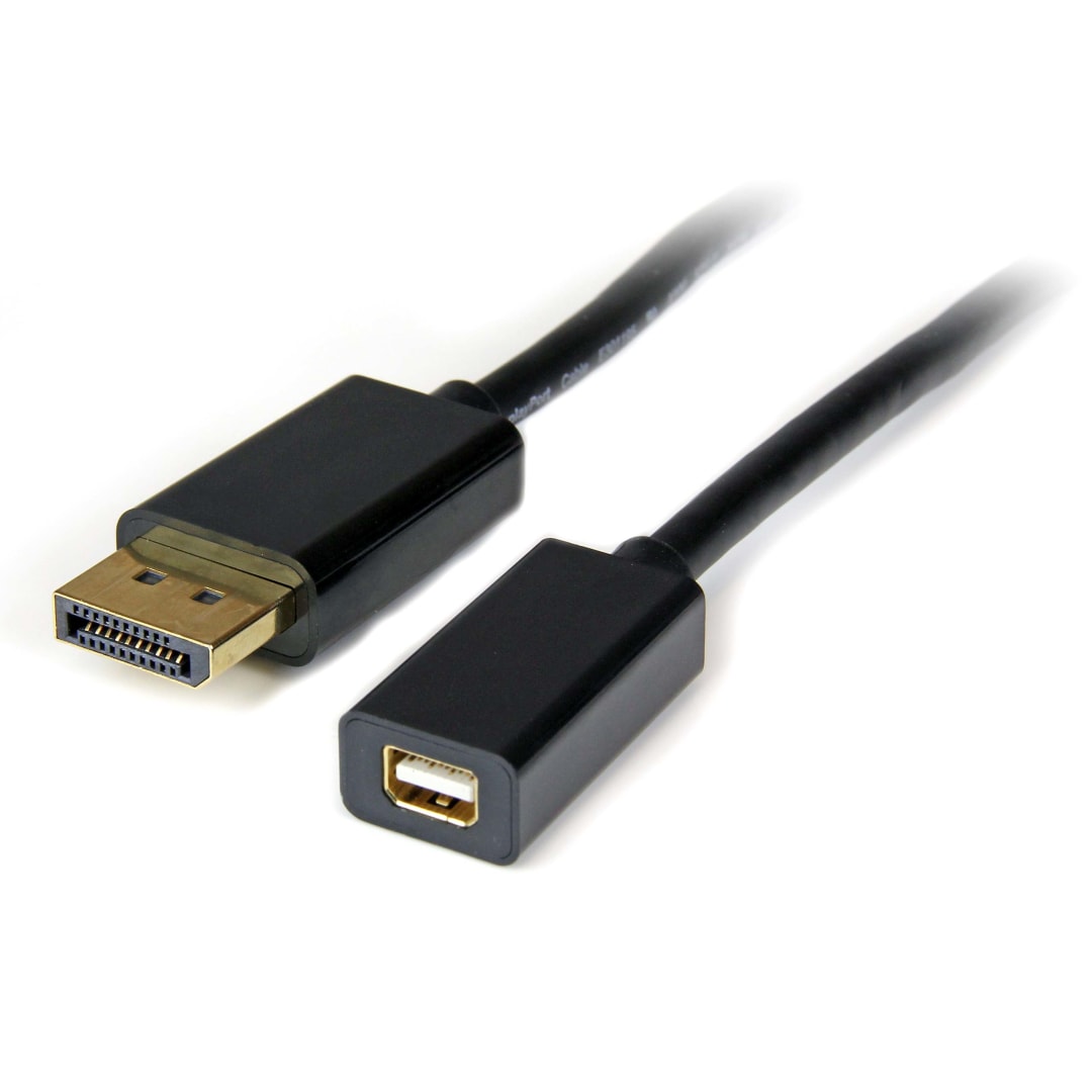 3ft DP to Mini DP 1 2 Adapter M F DisplayPort 4k