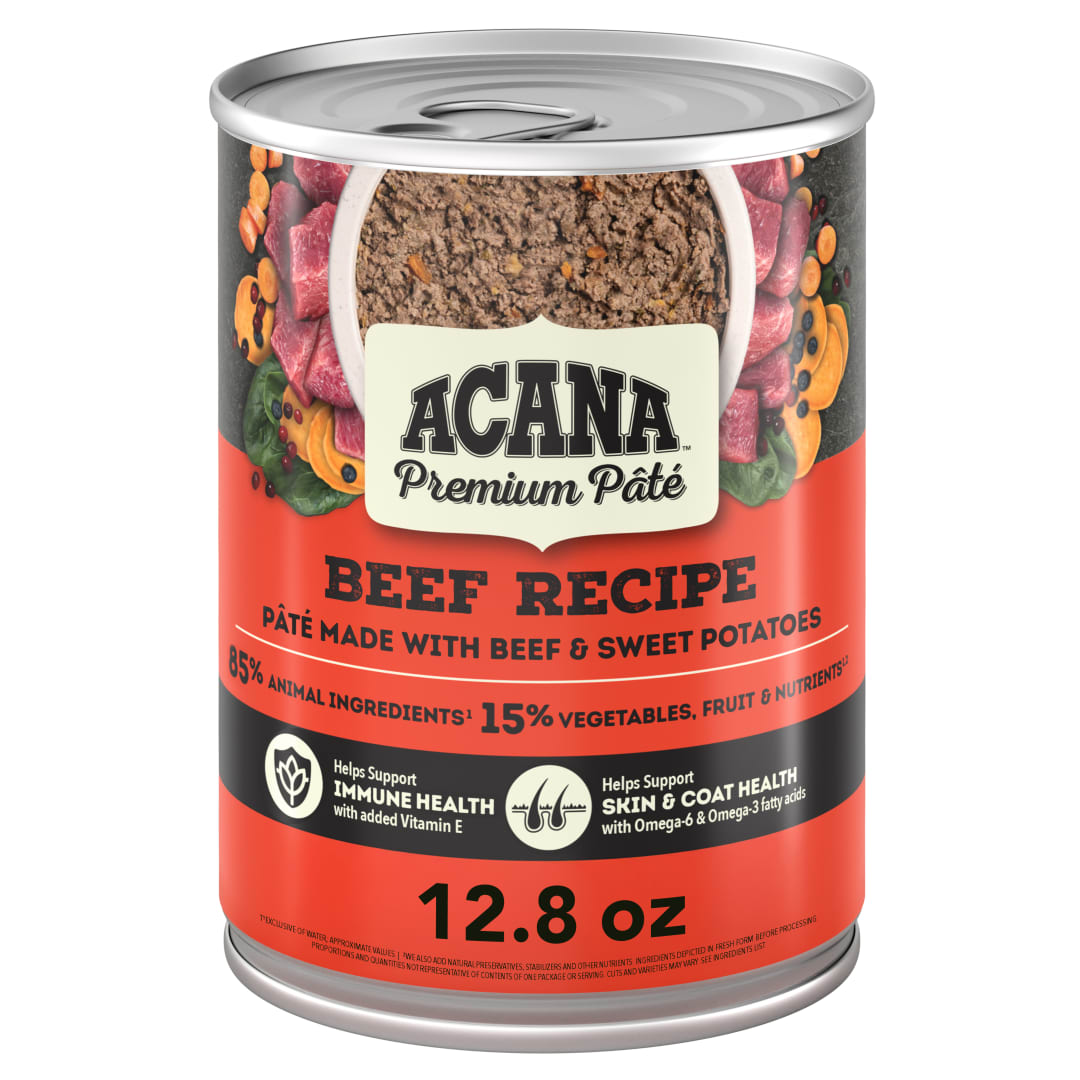 ACANA Premium Pate in Bone Broth Grain-free Wet Dog Food Beef Recipe
