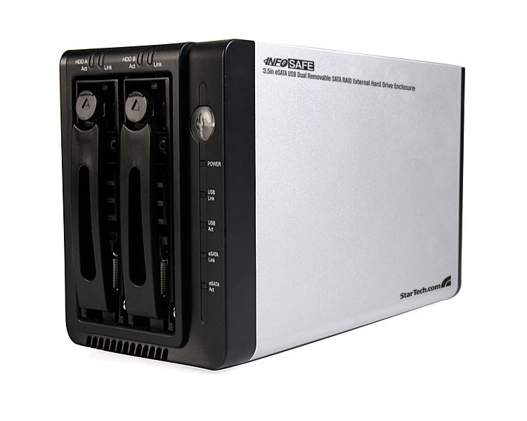 Refurbished 3.5in eSATA USB Dual Removable SATA RAID HDD