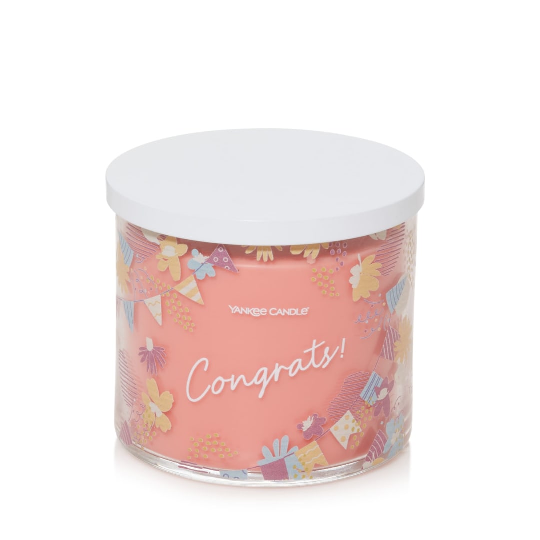 Yankee Candle® Congrats! (White Strawberry Bellini) 3-Wick Candle