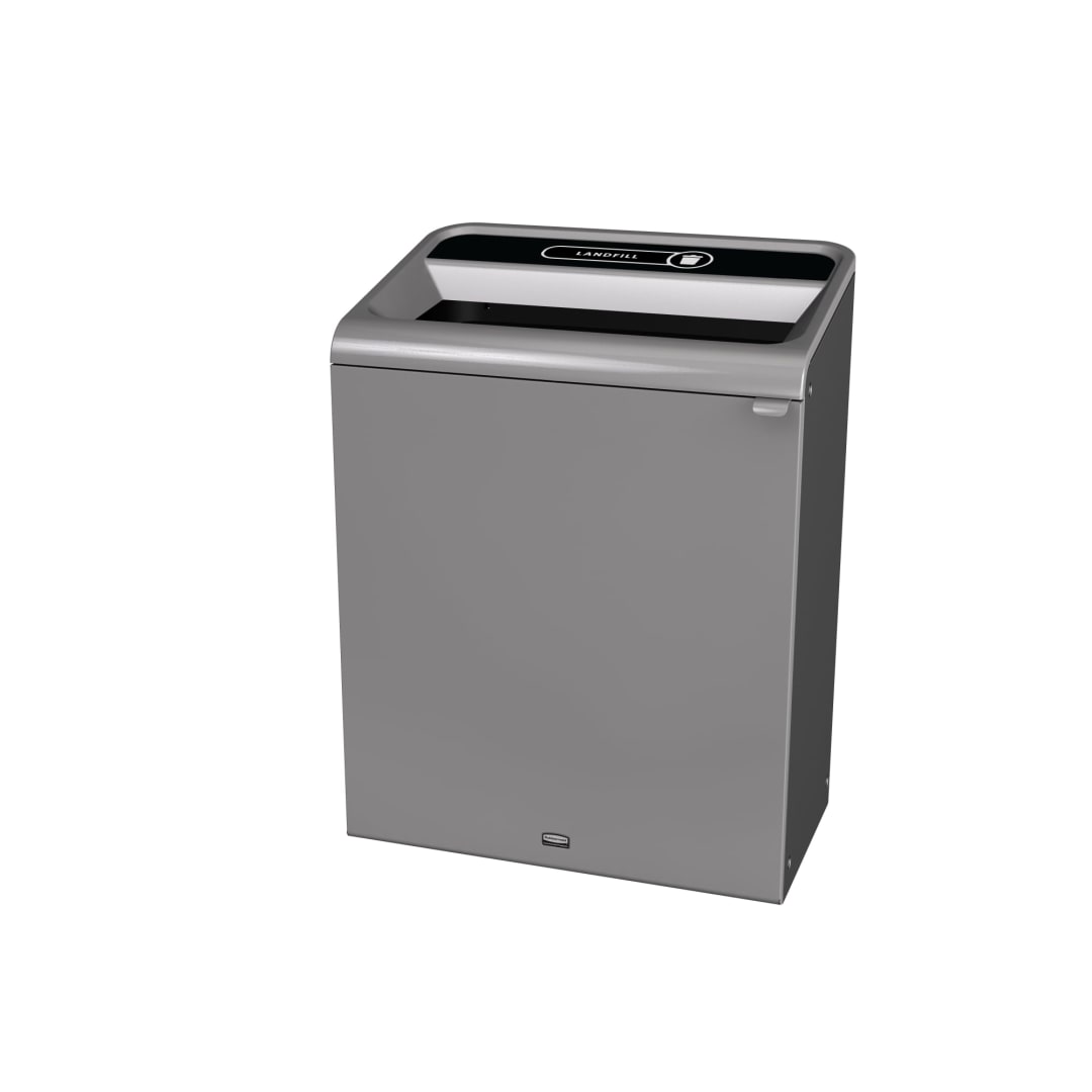 Rubbermaid Commercial Products Configure™ 45 Gal 1-Stream Landfill Trash Can, Grey Stenni