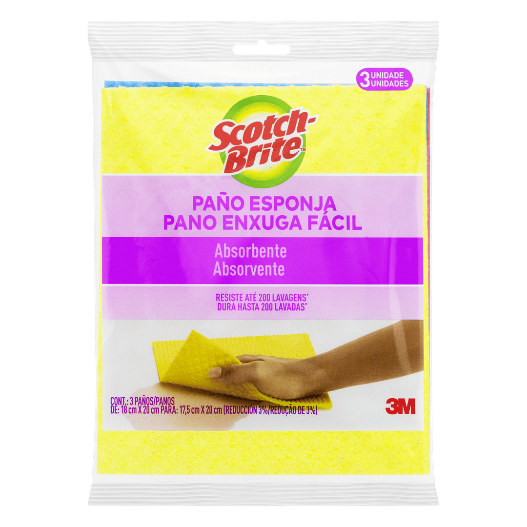 Pano Enxuga Fácil Scotch-Brite®, 3 Unidades