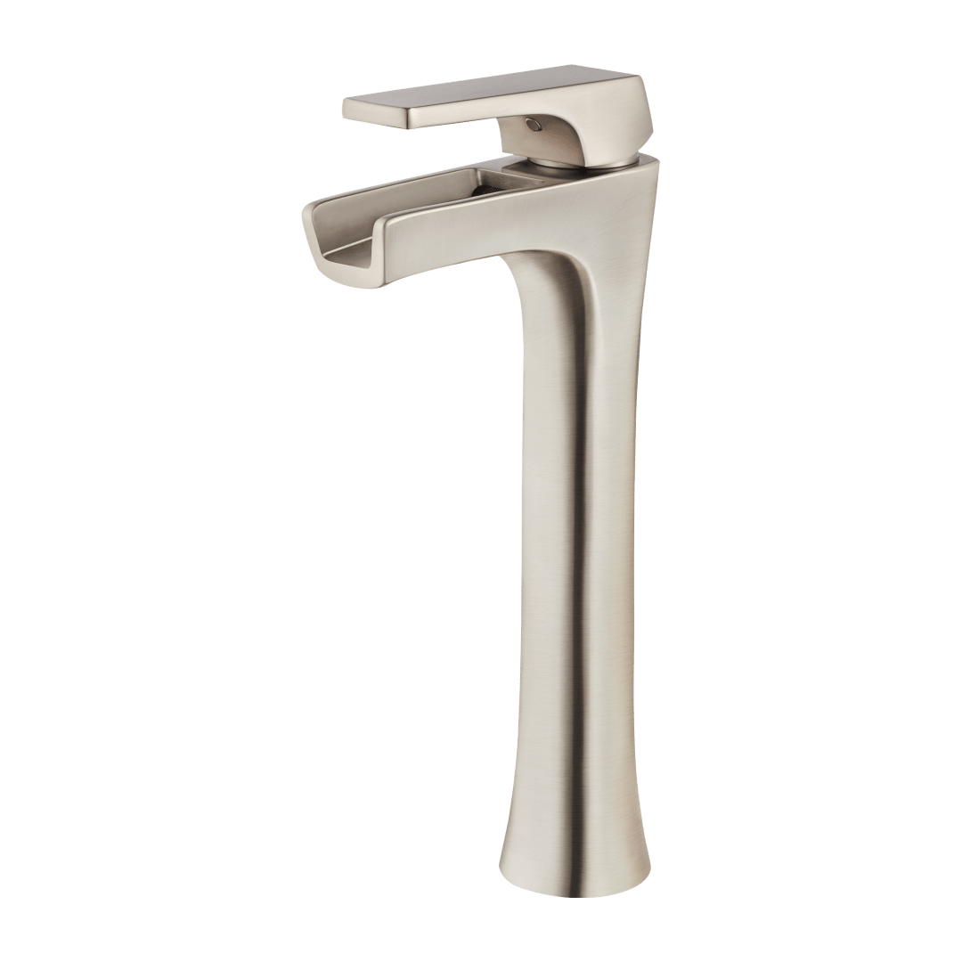 Kelen Single Control Vessel Bathroom Faucet in Brushed Nickel
