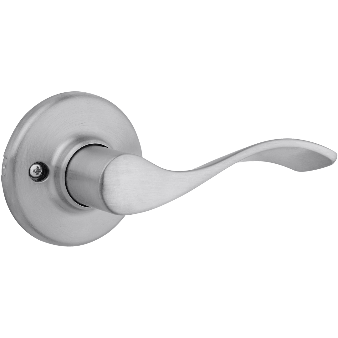 Balboa Half - Dummy Right Hand Wave Door Lever in Satin Chrome