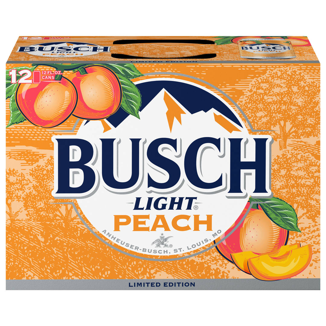 Busch Light Peach Beer 12 - 12 fl oz Cans