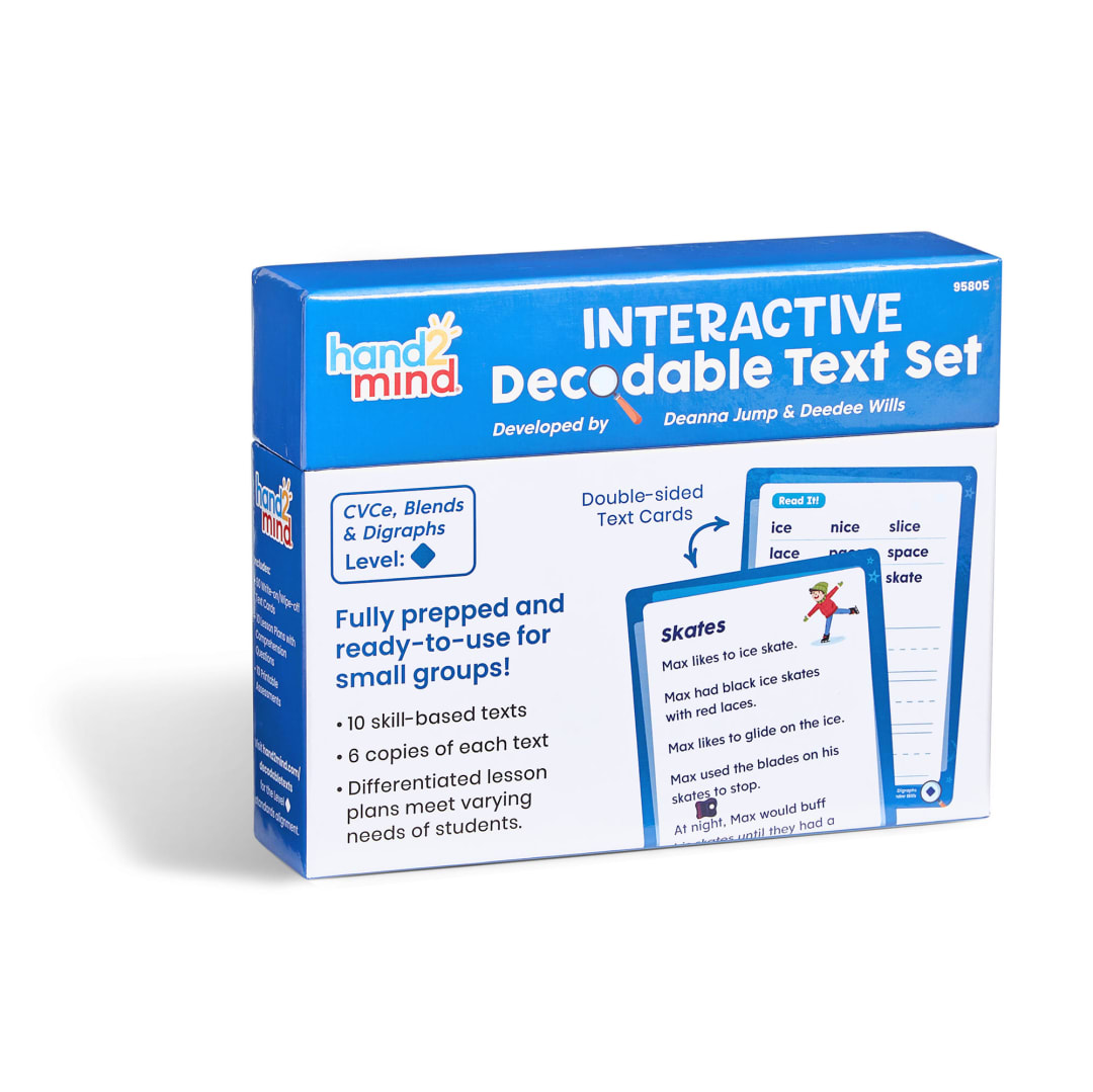 Interactive Decodable Text Set: CVCe, Blnds, Dgrph