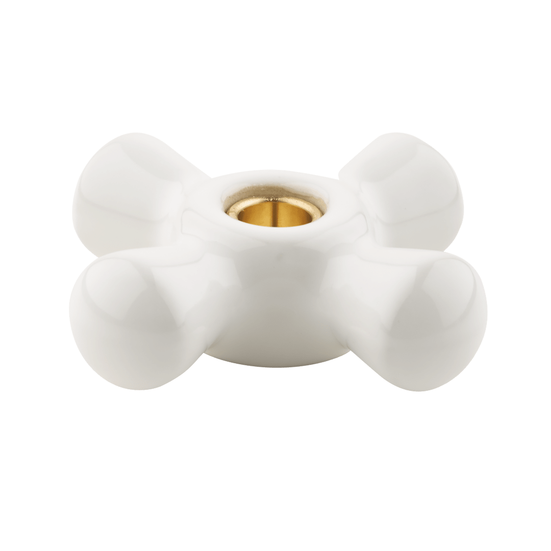 Large Porcelain Cross Handle for Multi Handle Tub Showers Genuine Replacement Part