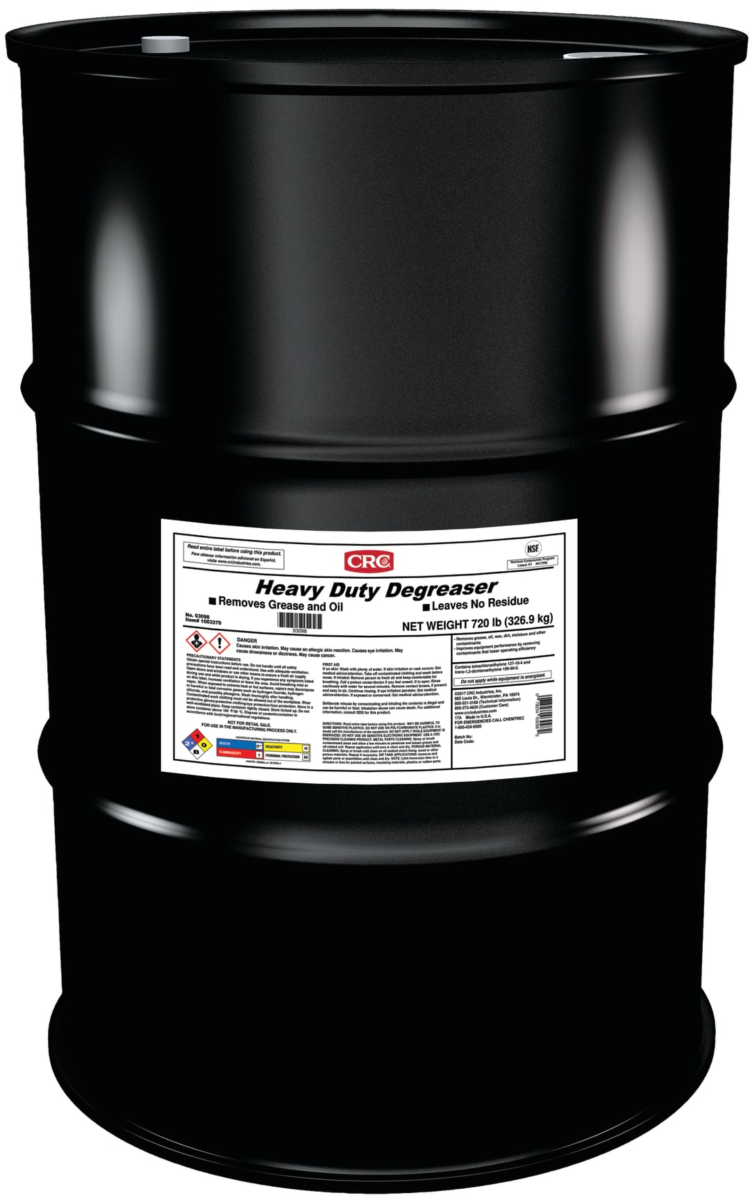 CRC Heavy Duty Degreaser 1X55GL