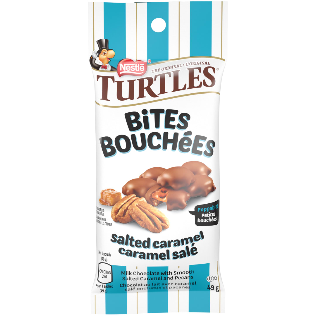 TURTLES Bites Salted Caramel 6(12x49g)CA