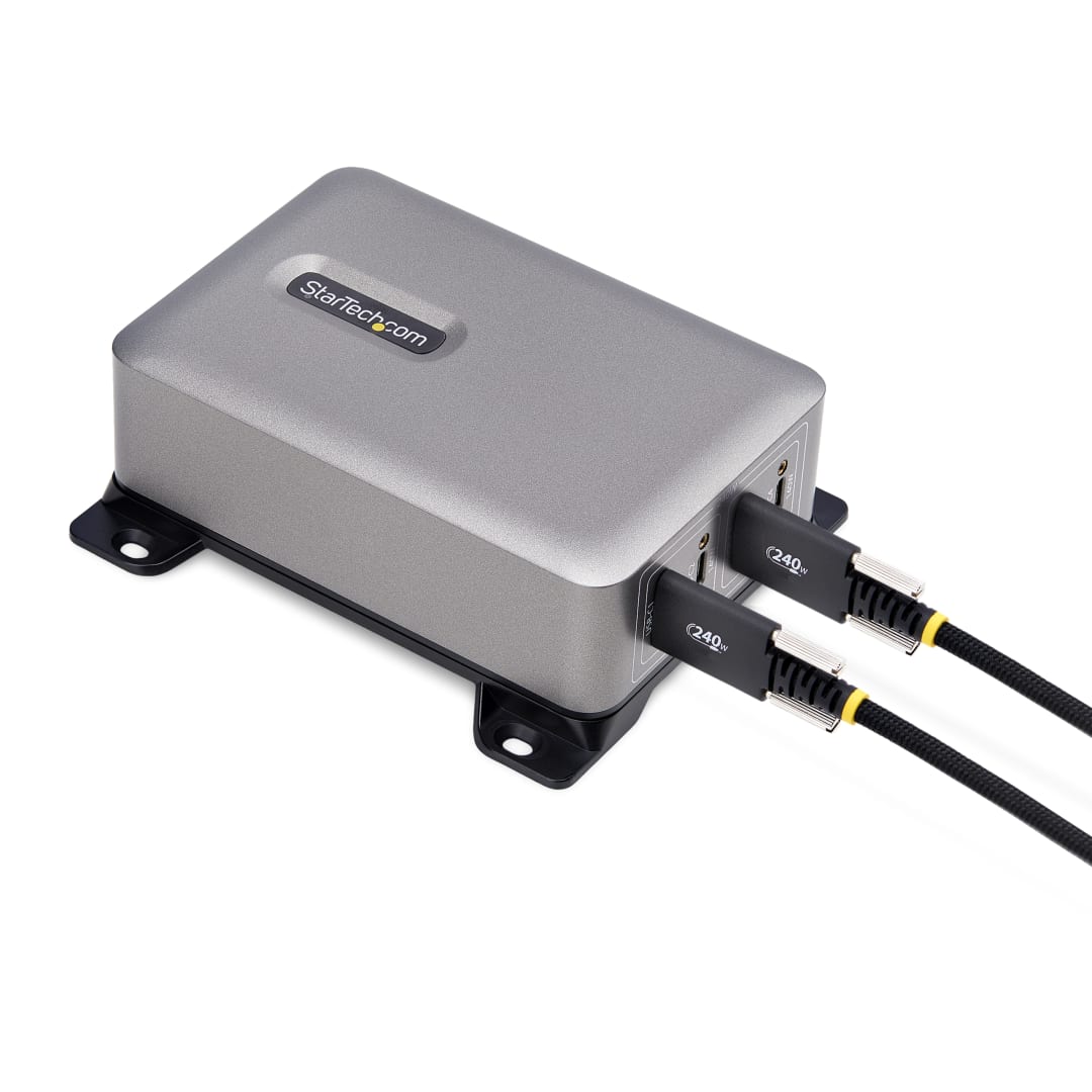 240W, Desk Charger, 4x USB-C, 2x USB-C Cables, NA Power Cord
