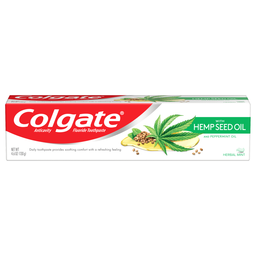 Colgate Hemp Seed Oil Toothpaste - Herbal Mint Gel (4.6 ounce)