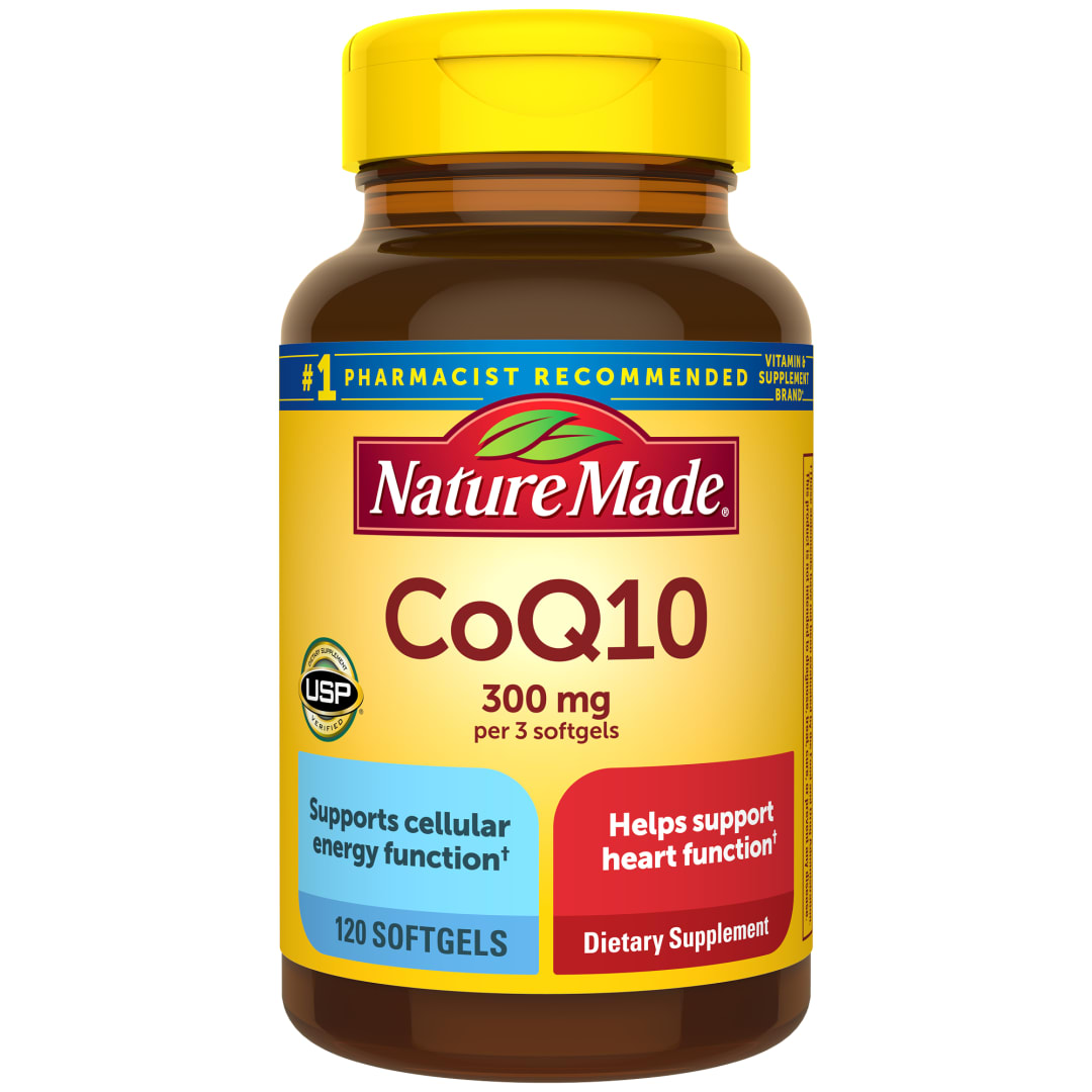 Nature Made CoQ10 300mg per 3 Softgels, 120 Count
