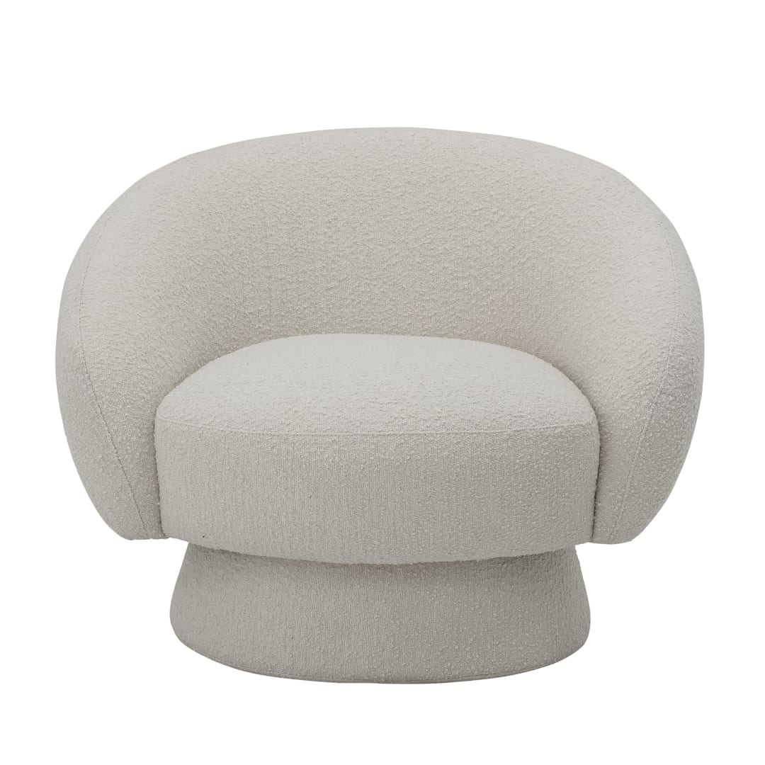 82048653 - Ted Lounge Chair, White, Polyester STOCK: 30