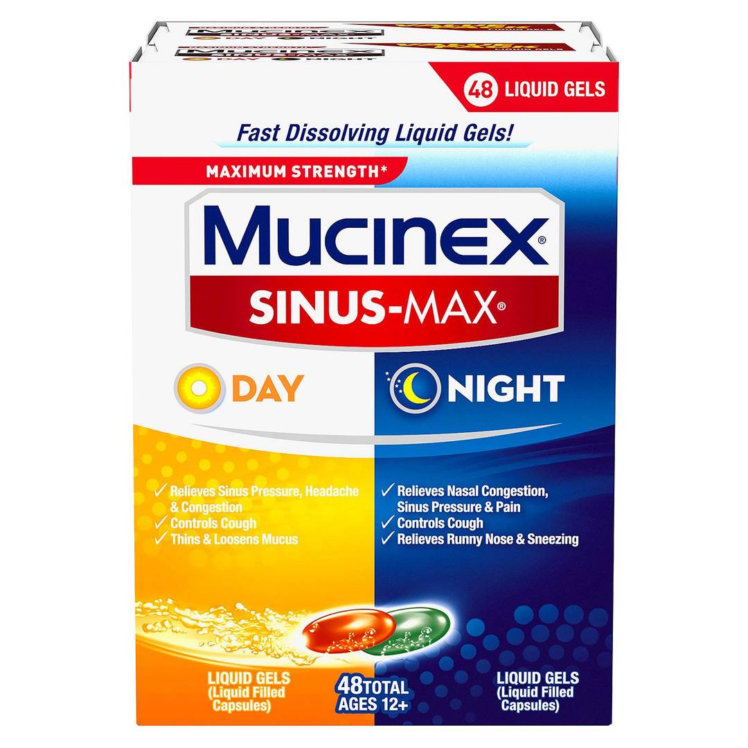 MUCINEX® SinusMax® Liquid Gels PDQ - Club Tray