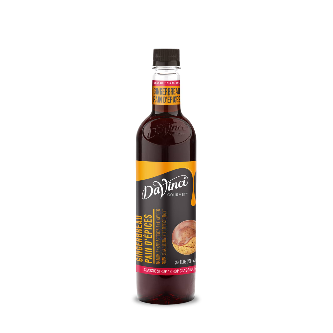 DaVinci Gourmet Gingerbread Syrup, Plastic Bottle, 4 x 750 mL