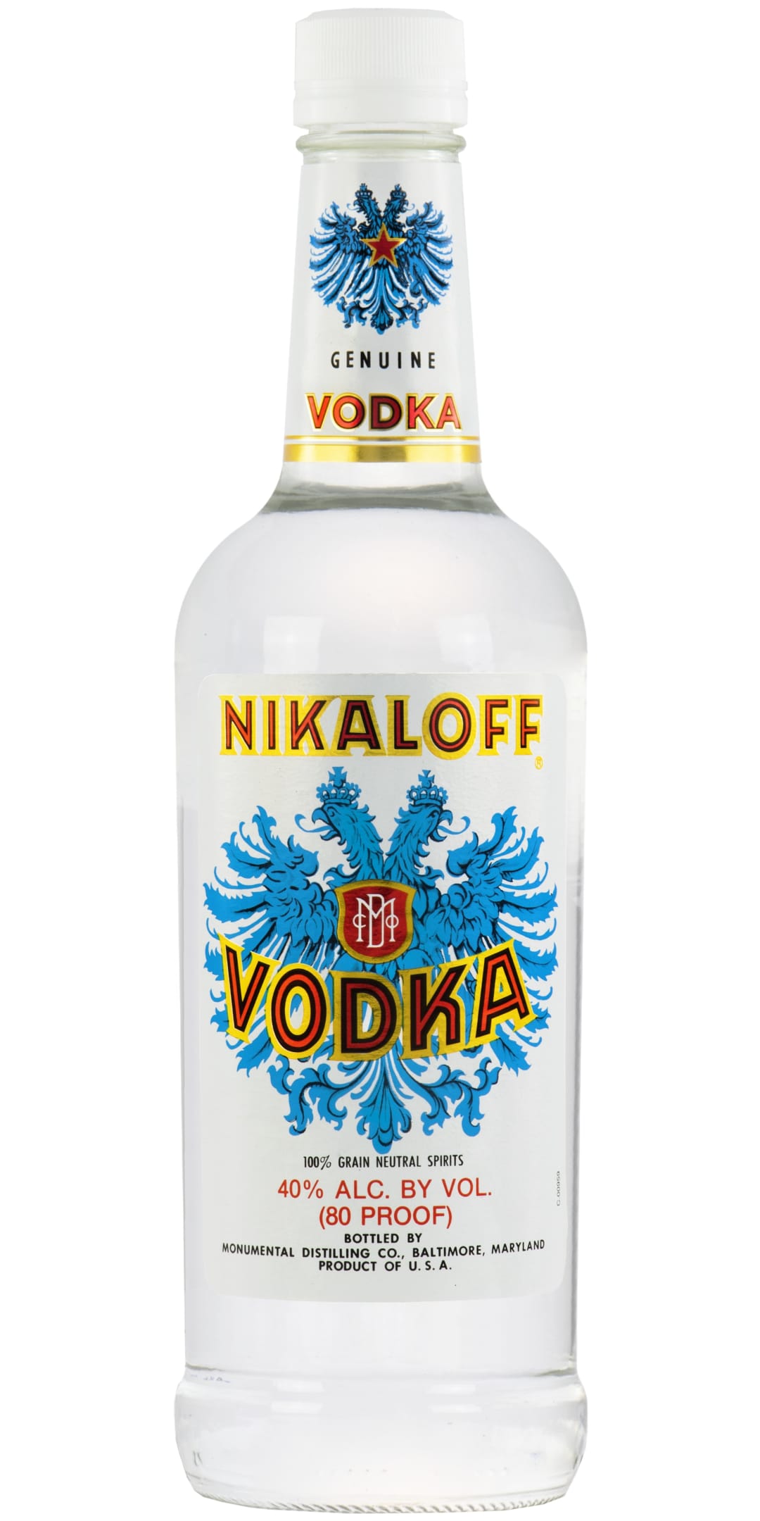 Nikaloff Vodka 750ml 80 Proof