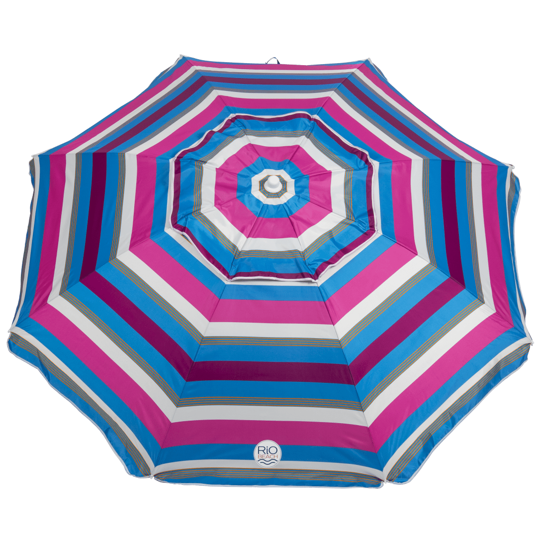 7 x 7 x 7 ft Multi Beach Umbrella With Sand Anchor