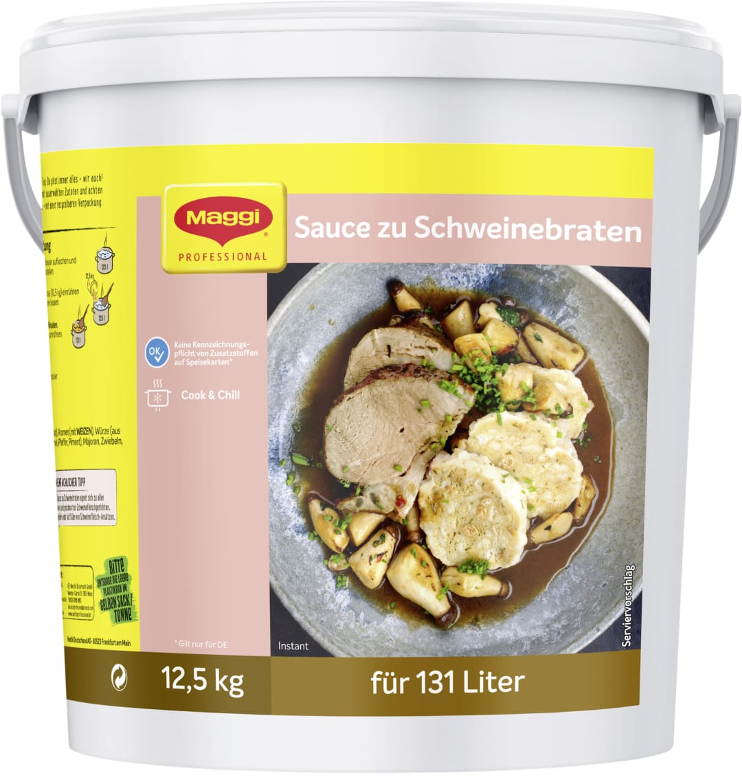 MAGGI Sauce Zu Schweinebraten 12,5kg, für 131 Liter