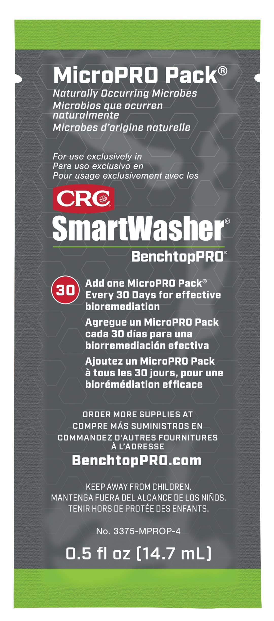 SmartWasher BenchtopPro MicroPro Pack 4X.5OZ