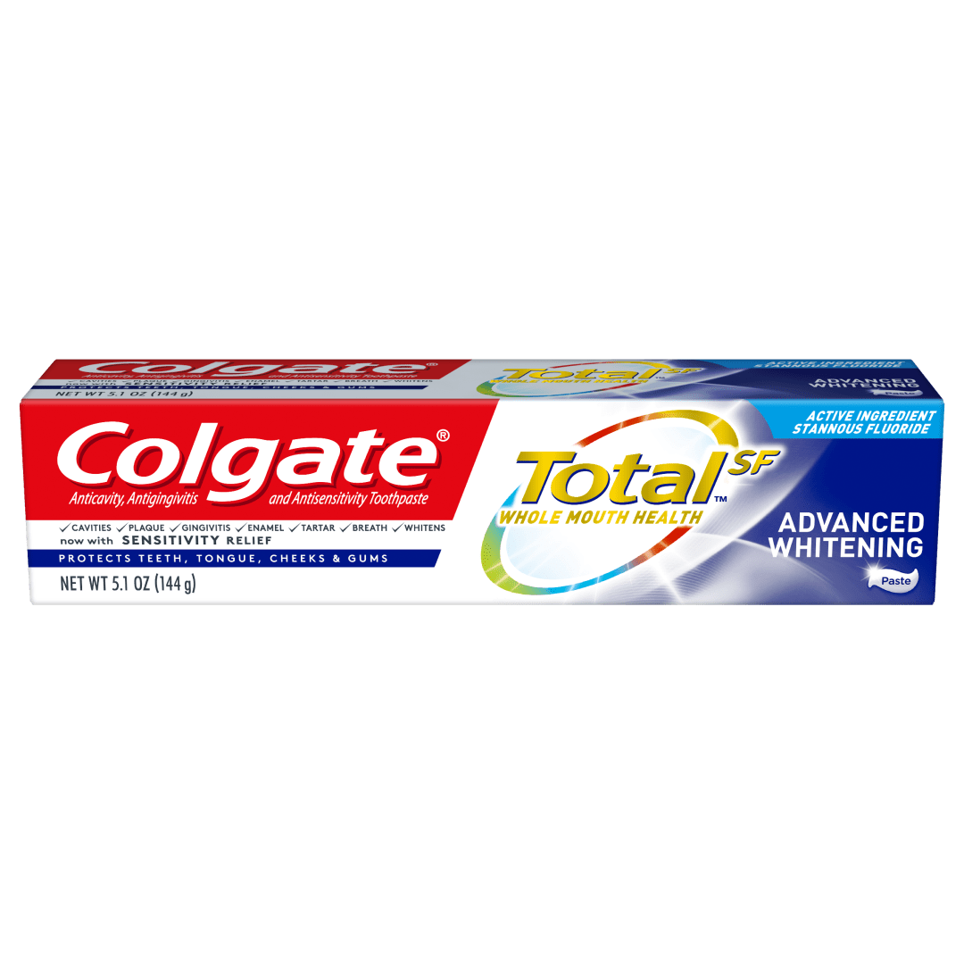 Colgate Total Whitening Toothpaste, Advanced Whitening, 5.1 ounce
