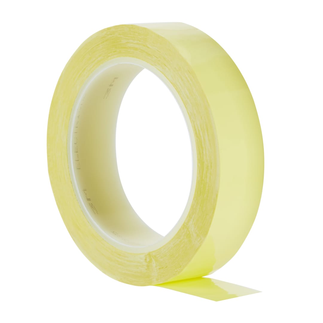 3M™ Polyester-Isolierband 1350F-1, Gelb, 25 mm x 66 m x 0.06 mm, Kunststoff Kern