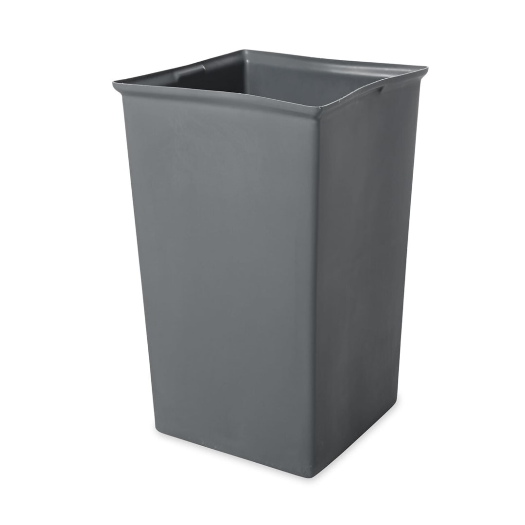 Rubbermaid Commercial Rigid Trash Can Liner, Square, 35 Gallon, Gray
