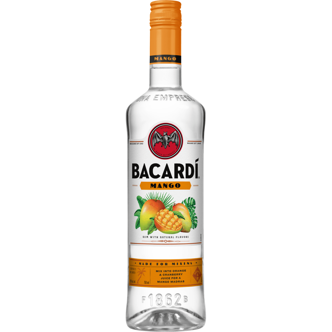 Bacardi Mango Rum, Gluten Free 35% 750mL