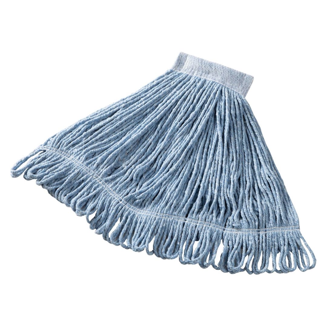 Rubbermaid Commercial Products Super Stitch® 20 OZ Blend Wet Mop, 5" Headband, Blue