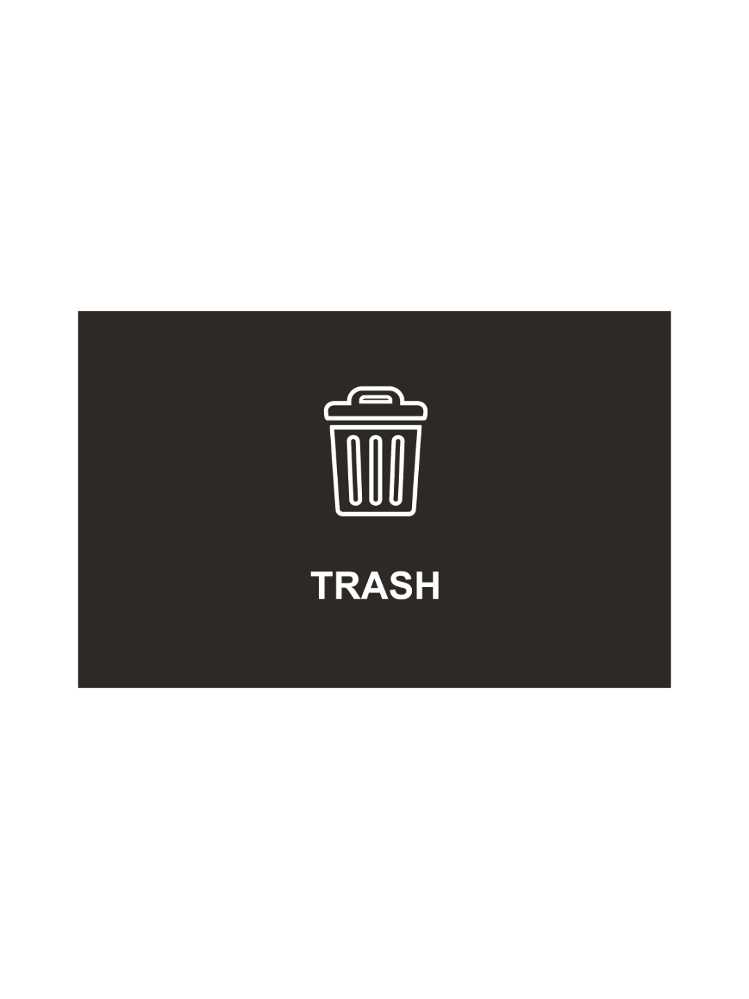 SPECTRUM - Ellipse Single Sign - Trash - Black-White
