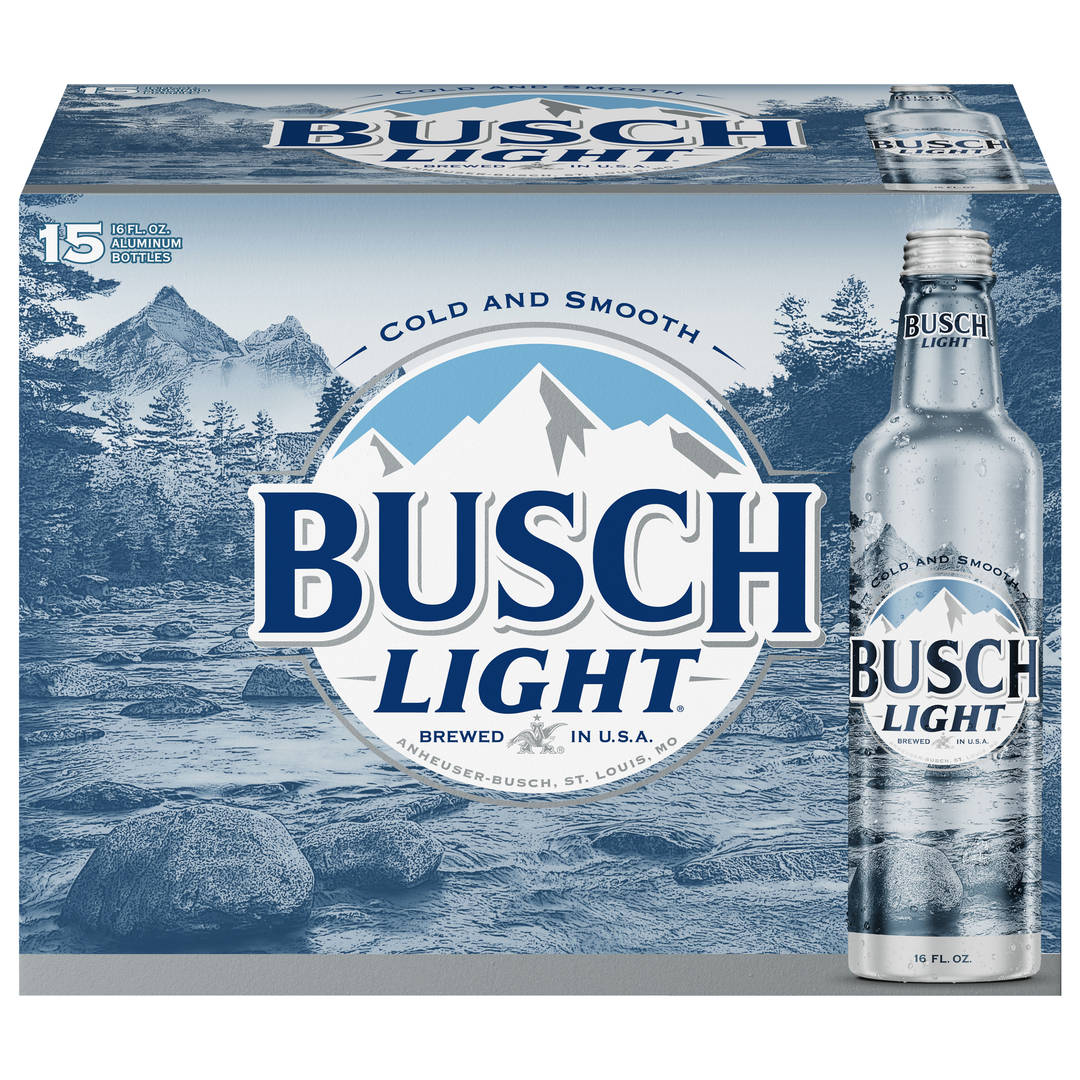 Busch Light Beer 15 - 16 fl oz Bottles