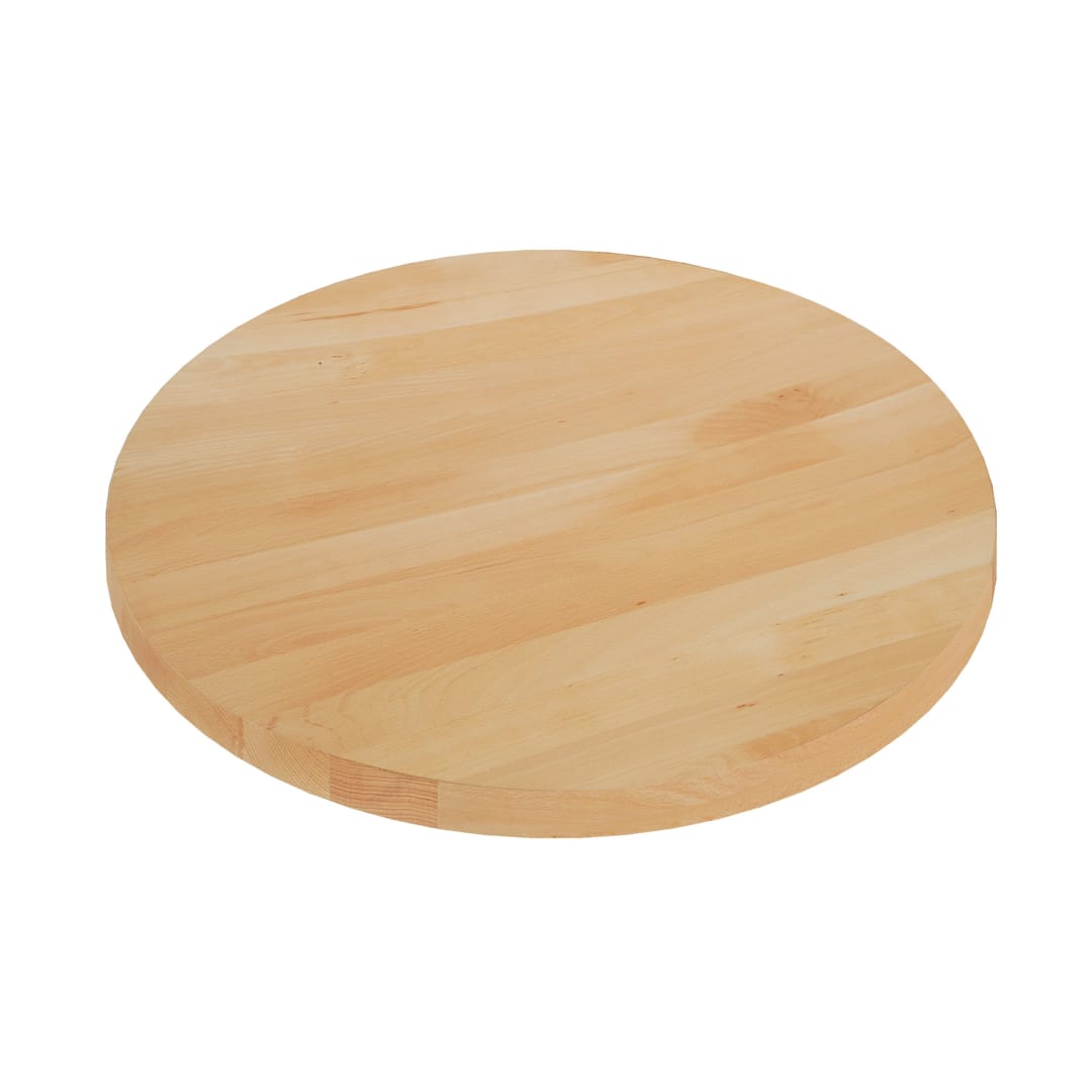 Bennett 30 Inch Round Solid Wood Indoor 1.5 Inch Thick Rectangular Tabletop in Natural