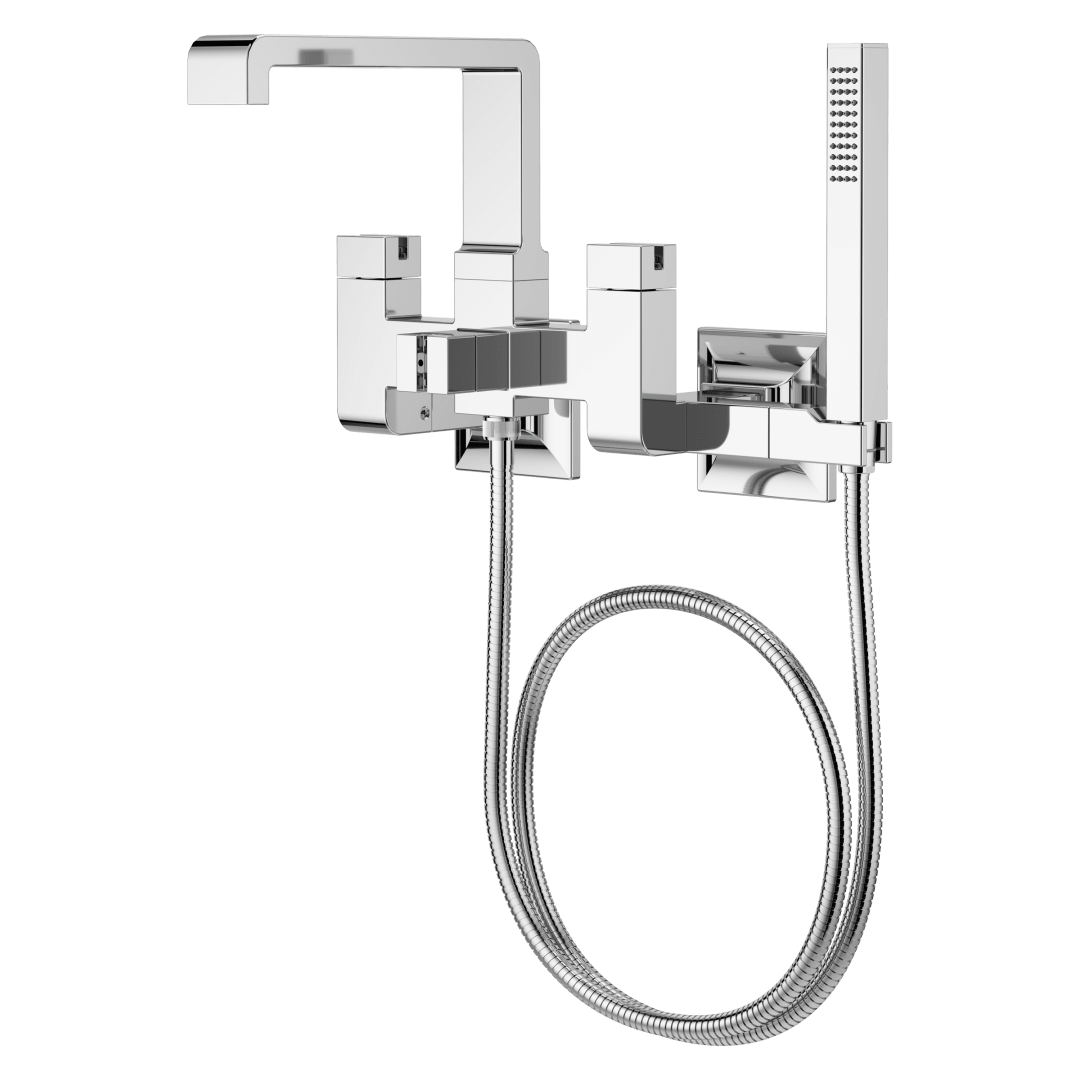 Verve Wall-mount Tub Filler without Handles in Polished Chrome