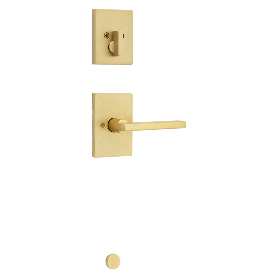 Halifax Interior Pack with Interior Lever in Satin Brass