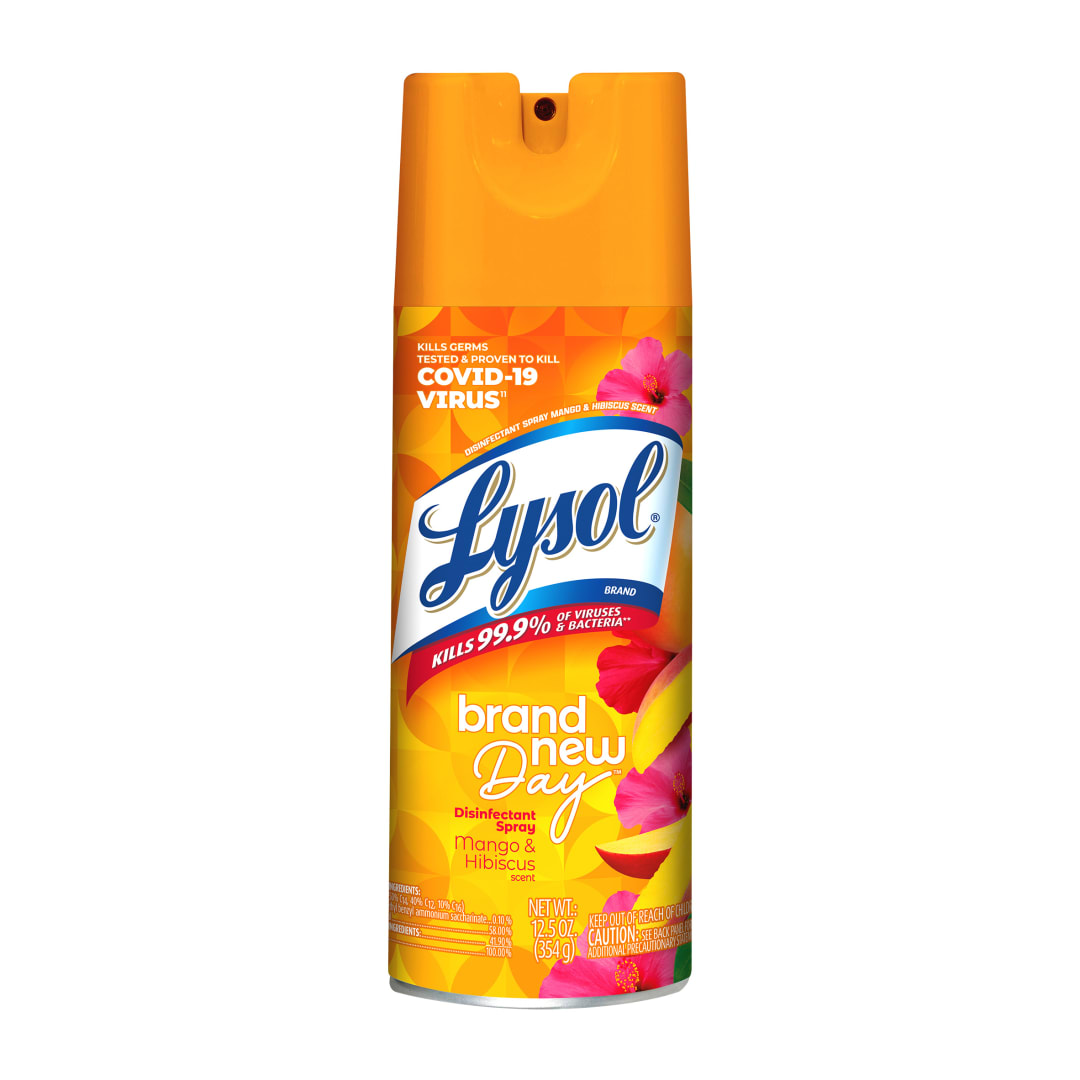 LYSOL® Disinfectant Spray - Brand New Day Mango & Hibiscus 12/12.5 oz.