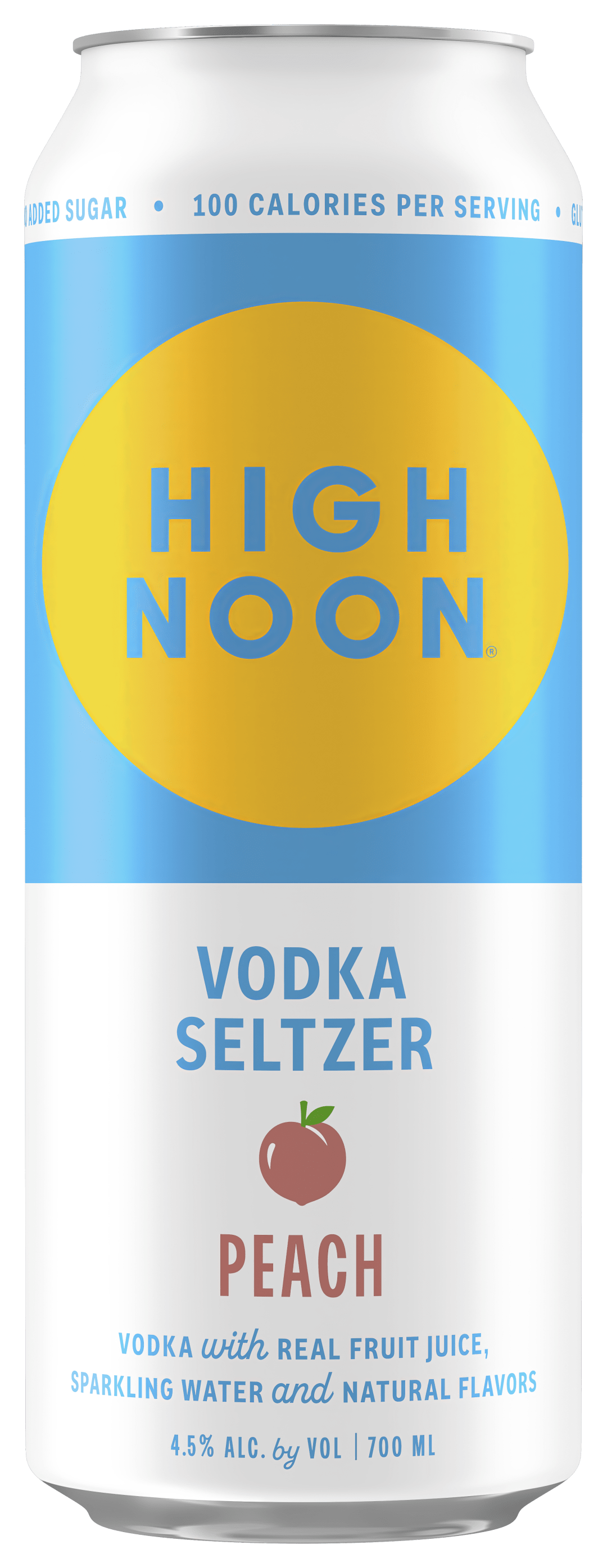 High Noon Peach Vodka Hard Seltzer 700ml Can