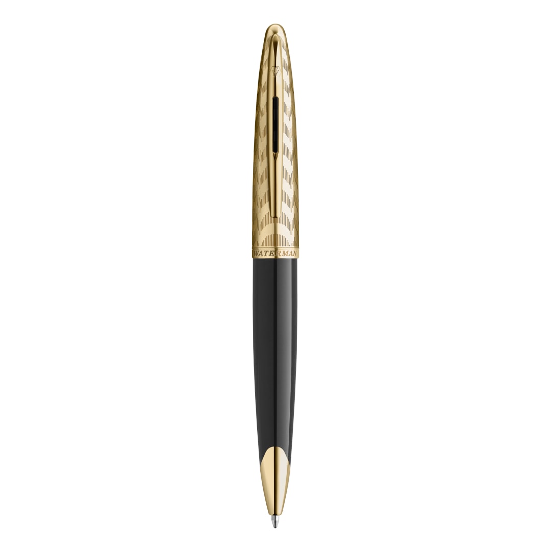 Bolígrafo Waterman Carène | Colección Opera | Negro y dorado | Estuche de regalo
