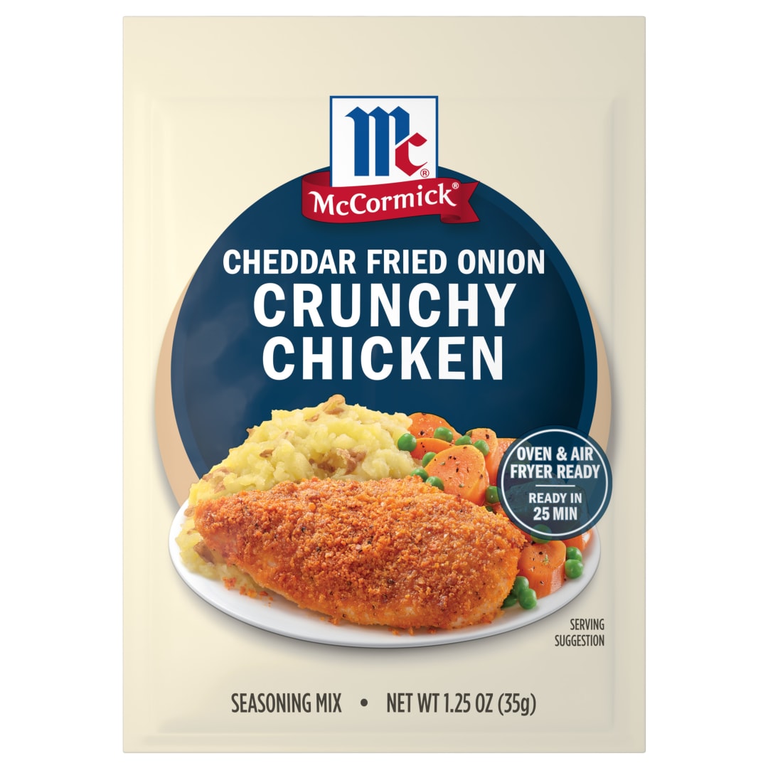 McCormick® Cheddar Fried Onion Crunchy Chicken Seasoning Mix, 1.25 oz