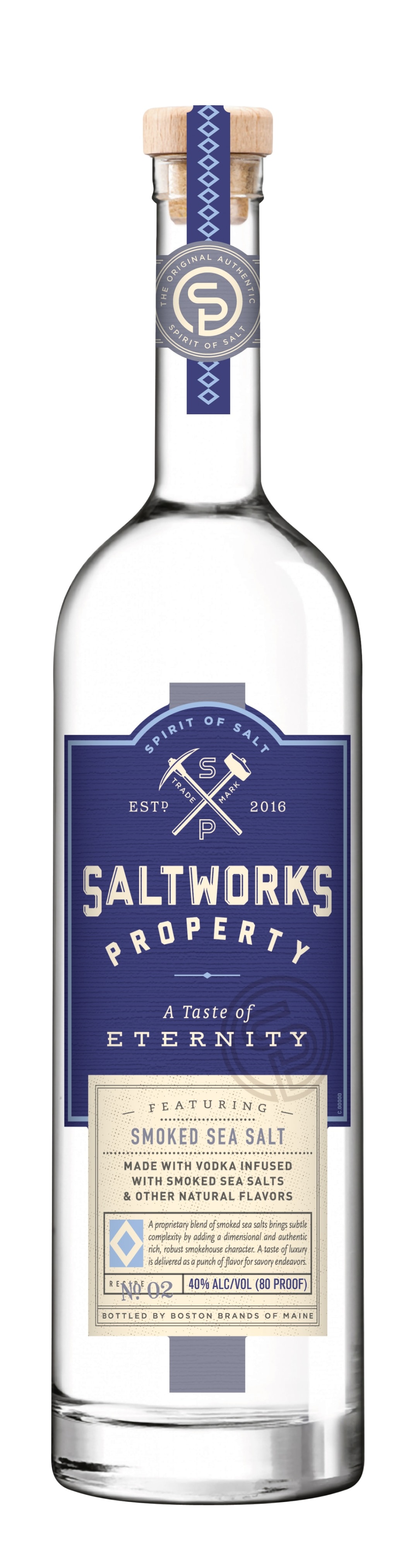 Saltworks Property Smoked Sea Salt Vodka 750ml 80 Proof