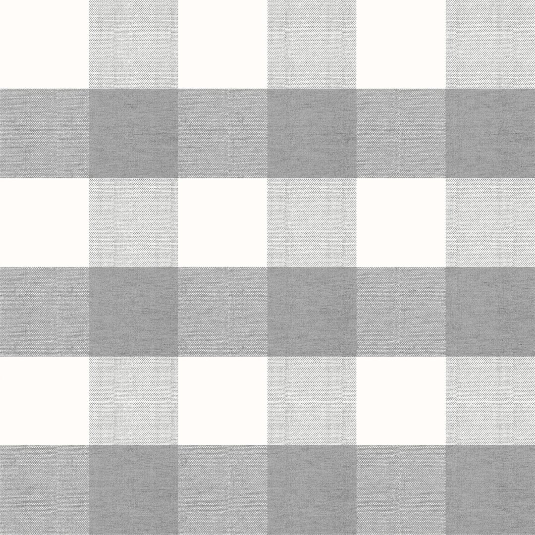 Buffalo Check Grey Peel & Stick Mural