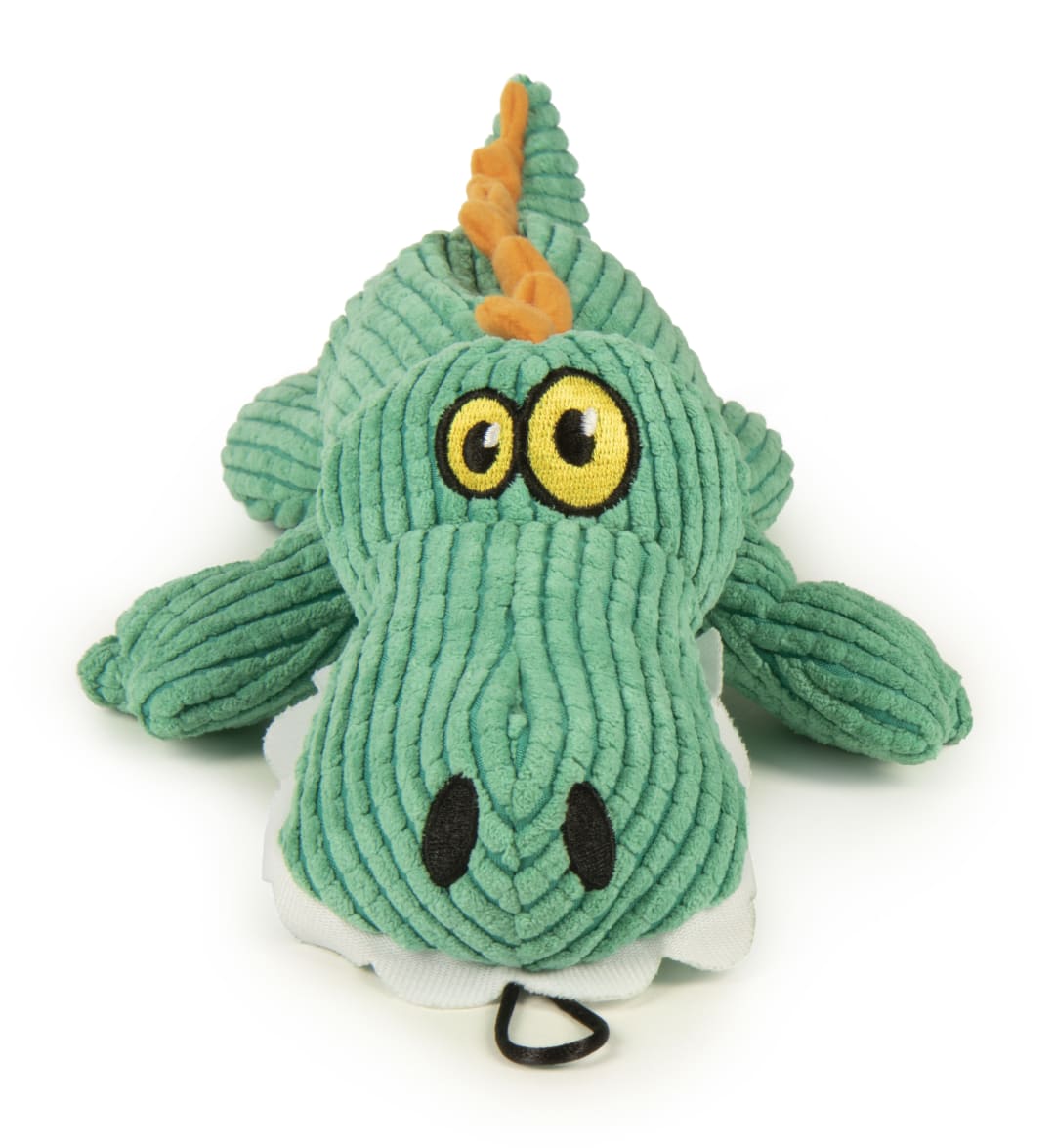 TrustyPup Gator Silent Squeak Soft Plush Chew Guard Dog Toy, Teal, Large