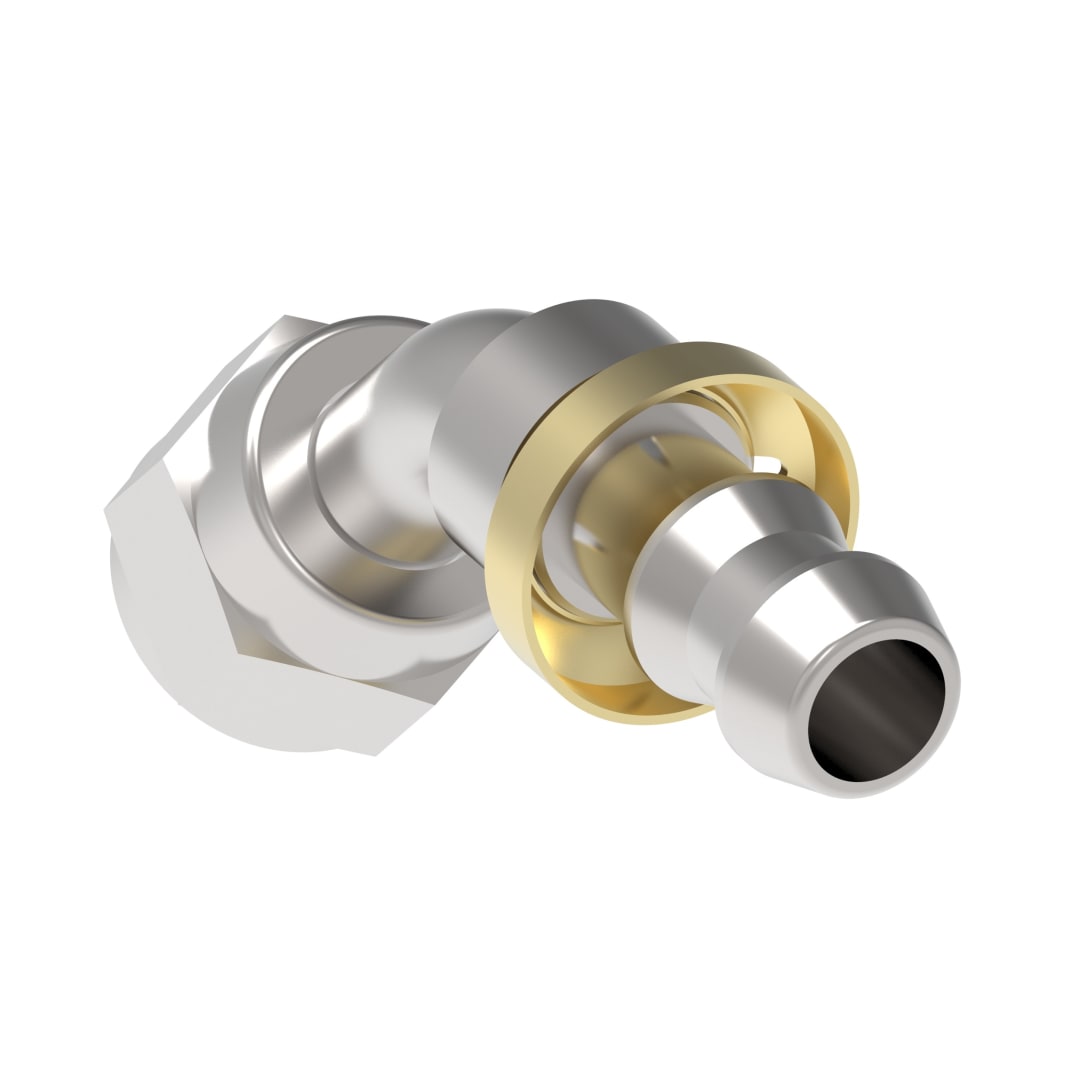 Aeroquip 1/4 Female JIC X 1/4 Push On 45 Degree