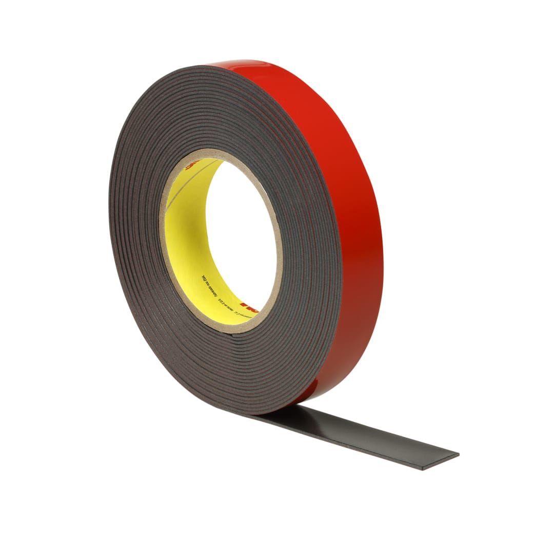 3M™ Acrylic Plus doppelseitiges Klebeband PT1100T, schwarz, 1.14 mm, 1200 mm x 66 m