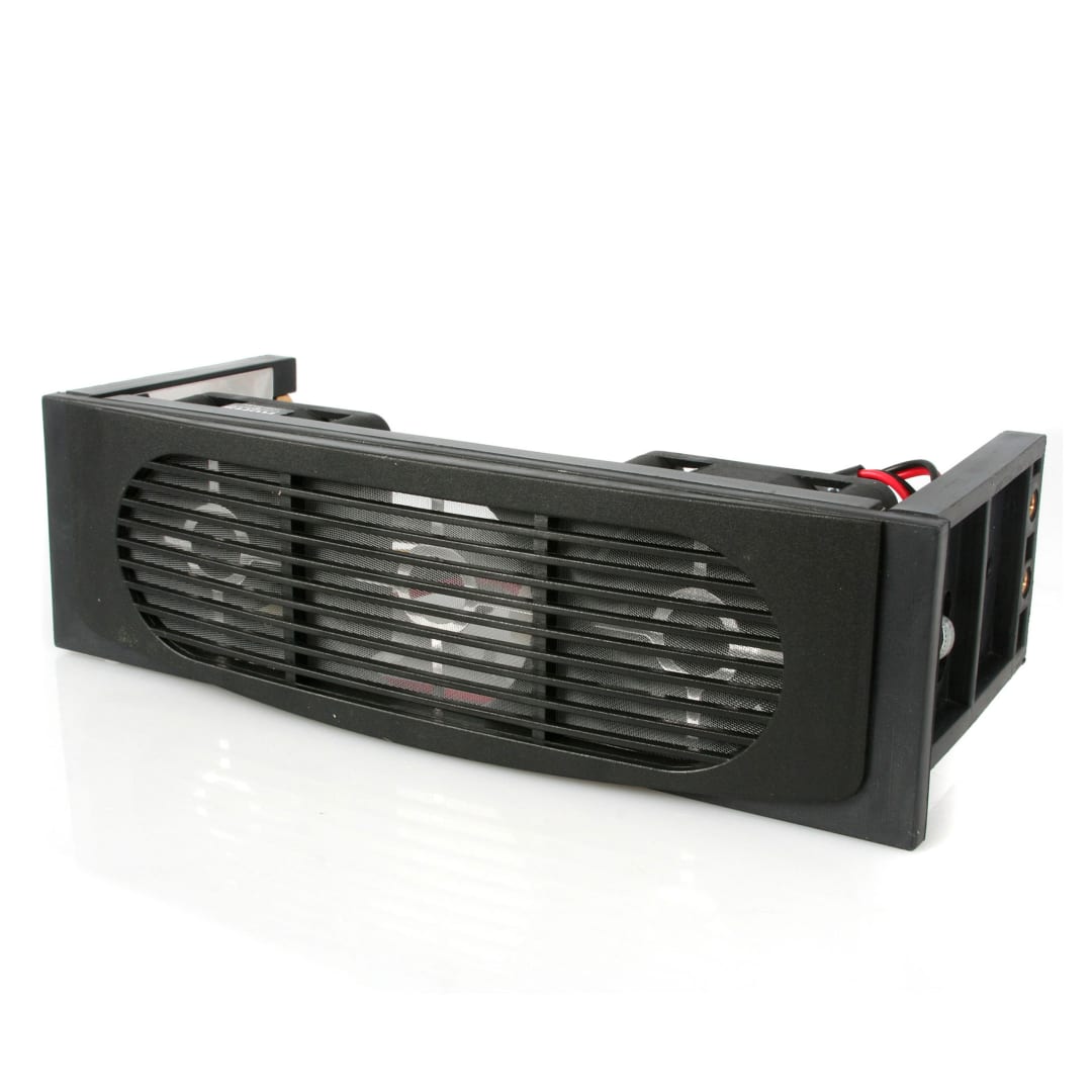 5.25" Black Drive Bay Hard Drive Cooler - 2 Fan