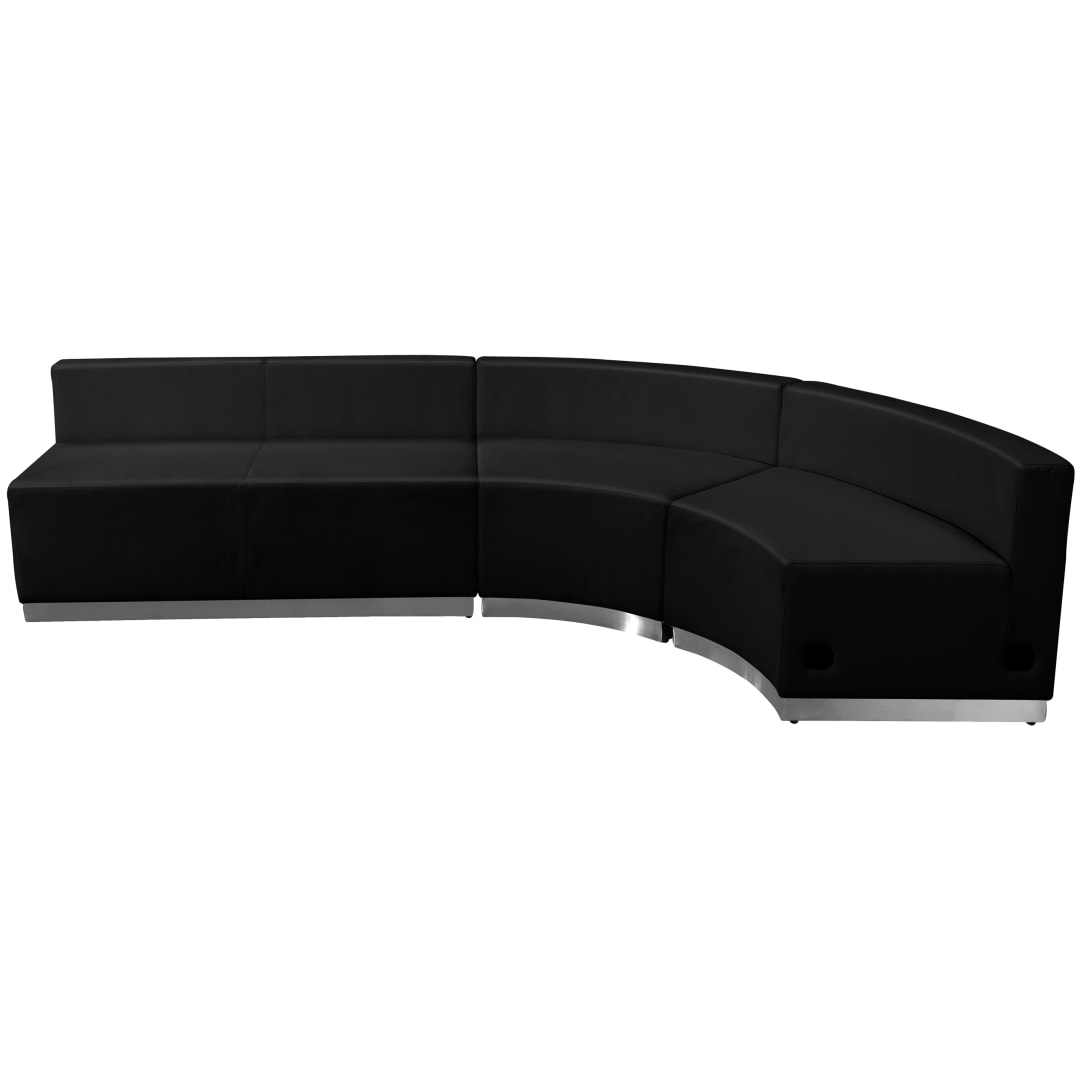 HERCULES Alon Series Black LeatherSoft Reception Configuration, 3 Pieces