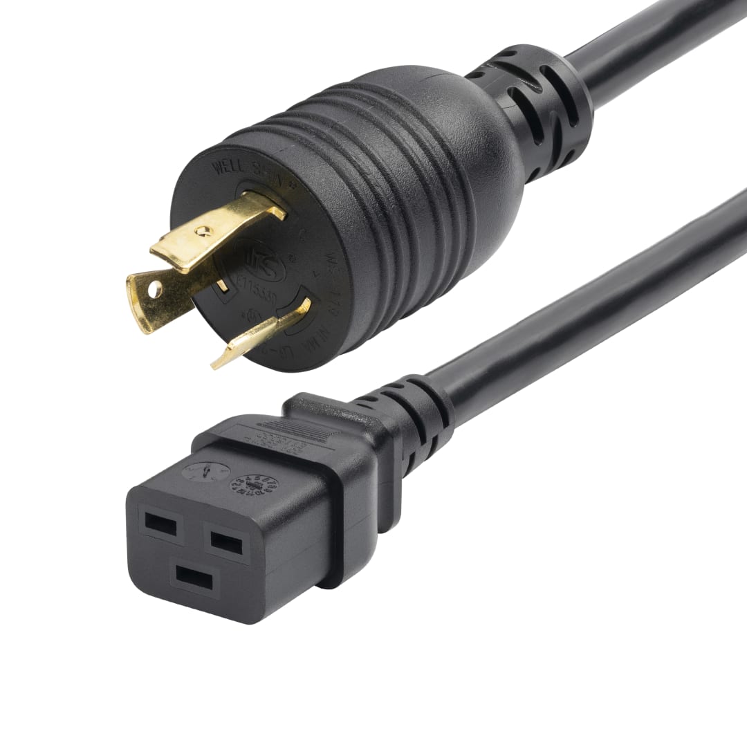 C19 to NEMA L6 20 Heavy Duty 20A 250V 12 AWG 6 ft 1