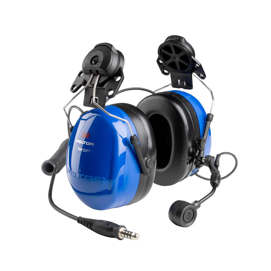 Comunicador 3M™ PELTOR™ Headset Twin Cup, MT72H540P3E-50, Acoplável ao Capacete